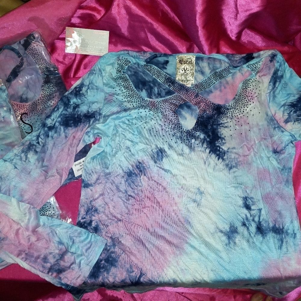 Vocal Tie Dye Cross Shirt NWT